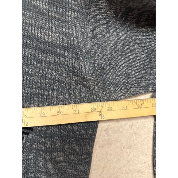 THE SWEATER Women's 100% Lamb's Wool Grey Geometric Turtle Neck Gray  Large - Picture 5 of 7